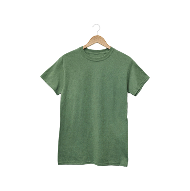 Green Round Neck Regular Fit Half Sleeved T-Shirt